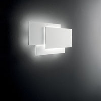 Applique Moderna Dip Metallo Bianco Led 36W 3000K