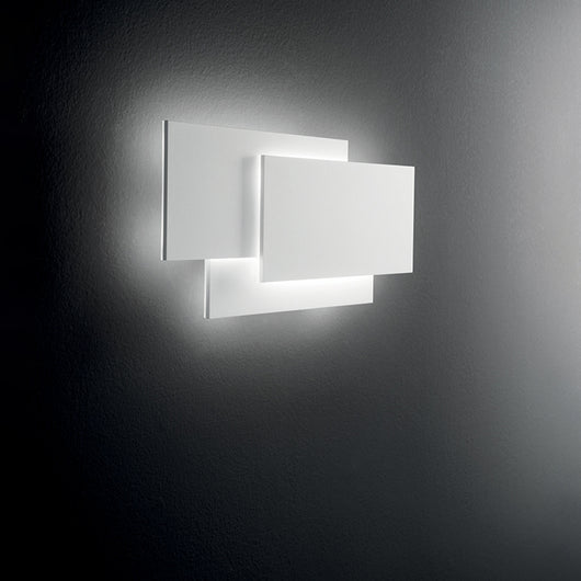 Applique Moderna Dip Metallo Bianco Led 36W 3000K