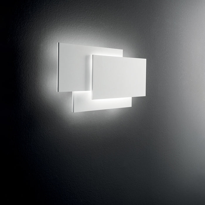 Applique Moderna Dip Metallo Bianco Led 36W 3000K