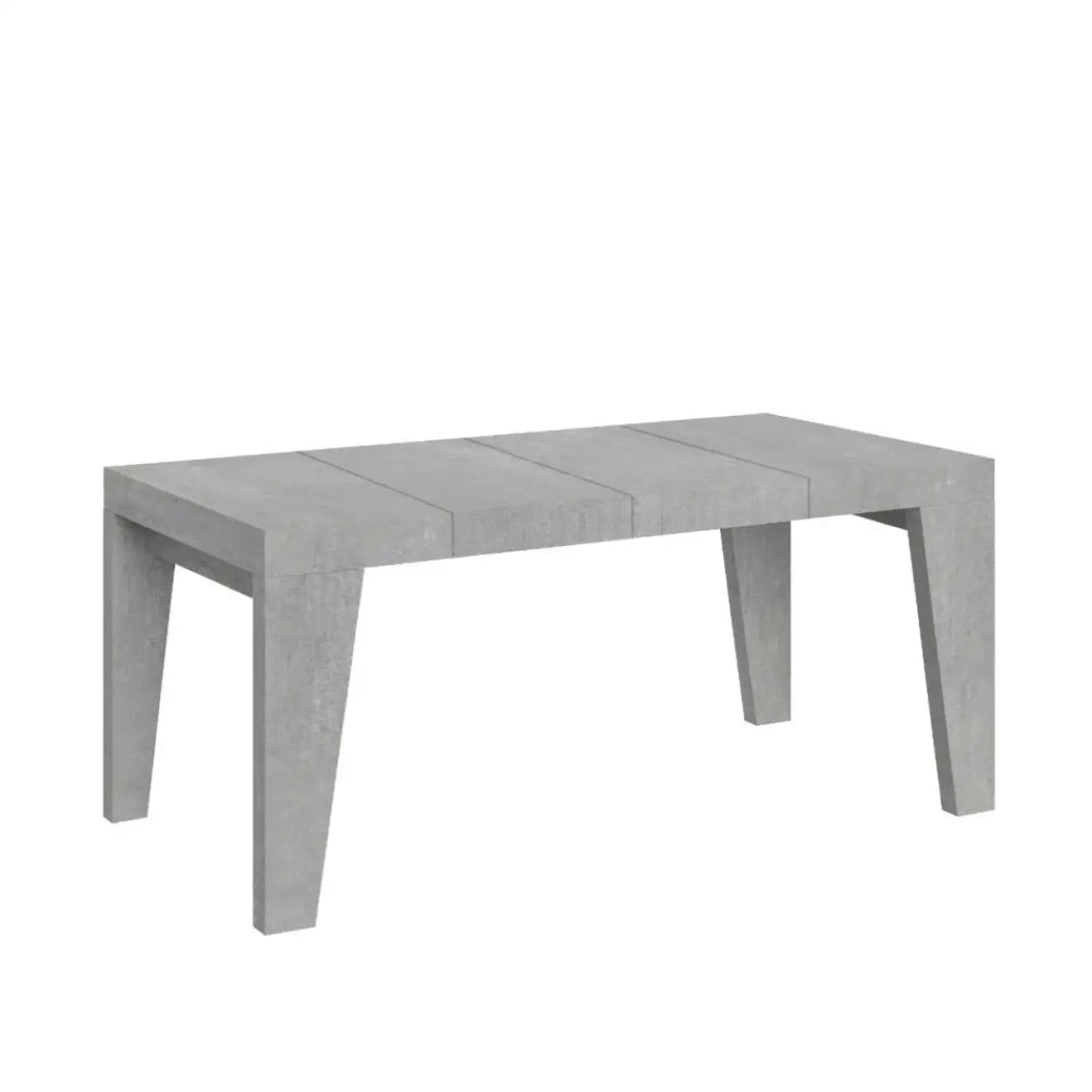Tavolo allungabile 130/390x90 cm Naxy Premium colore cemento