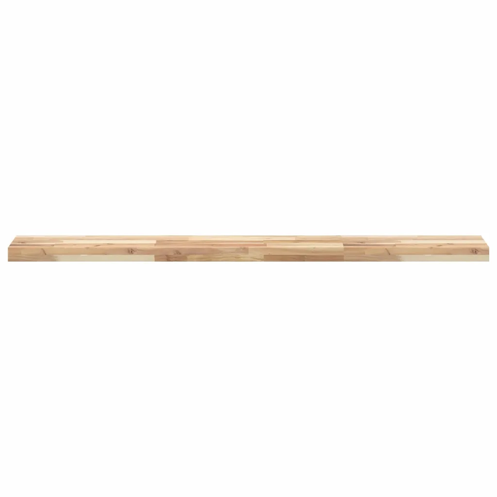 Mensole da Parete 2 pz 120x20x4 cm Legno Acacia Non Trattato