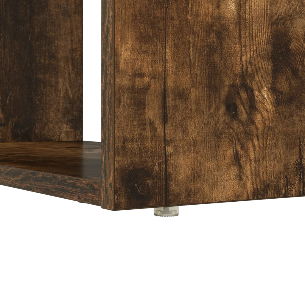 Scrivania con archiviazione Rovere Affumicato 113x54x120 cm Legno ingegnerizzato