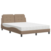 Letto matrimoniale | Letto per adulti | Giroletto senza Materasso Zadar Cappuccino 120x200cm Similpelle