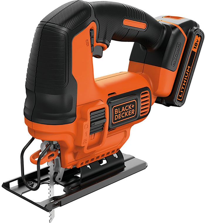 Black+Decker SEGHETTO ALTERNATIVO A BATTERIA BDCJS18-QW 18V 1 batteria 2,0 Ah