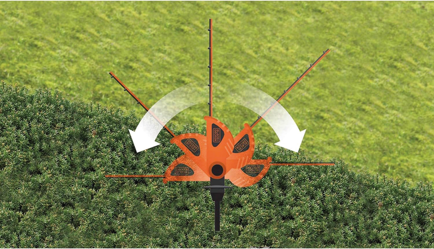 Black+Decker TAGLIASIEPI A BATTERIA GTC1843L20-QW 18 V 2,0 Ah testa orientabile