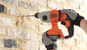 Black+Decker TASSELLATORE A BATTERIA BCD900E2K-QW SDS 18V 2 batterie 2,5 Ah