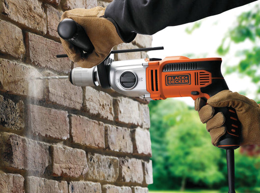 Black+Decker TRAPANO A PERCUSSIONE REVERSIBILE KR911K-QS 910 W