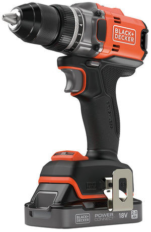 Black+Decker TRAPANO AVVITATORE A BATTERIA BLD682D1XK-QW BRUSHLESS 18 V 1 batteria 2,0 Ah