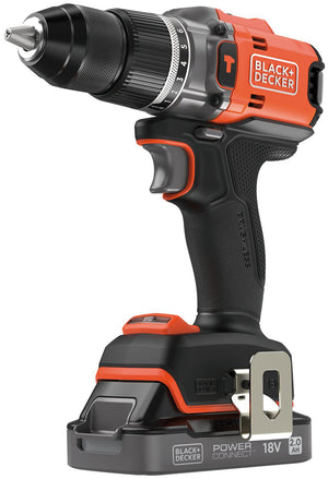 Black+Decker TRAPANO AVVITATORE A PERCUSSIONE BLD683D1XK-QW BRUSHLESS 18V 1 batteria 2,0 Ah