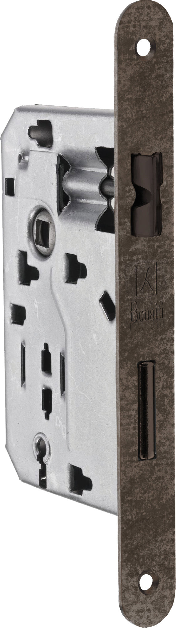 Bonaiti SERRATURA LEGNO PATENT INF. B/TONDO Art. 042T - bronzato verniciato E.45