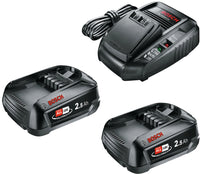 Bosch 2 BATTERIE 18V 2,5 Ah + CARICABATTERIA AL 1830 CV