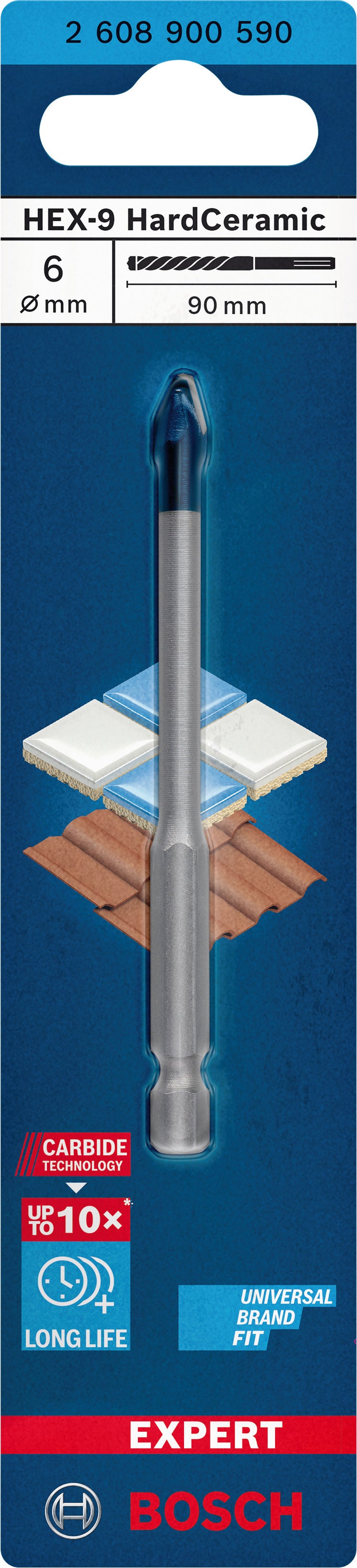 Bosch PUNTA Expert HEX-9 HardCeramic Ø mm. 8x90