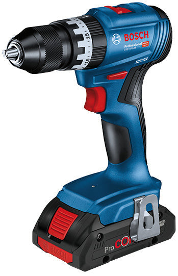 Bosch TRAPANO AVVITATORE CON PERCUSSIONE GSB 18V-45 3 batterie 4,0 Ah in L-Case