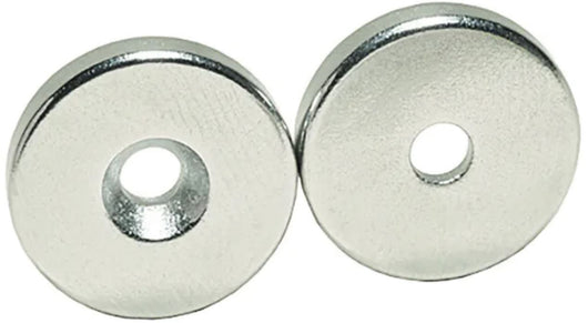 BOTTONE MAGNETICO CON FORO SVASATO AL NEODIMIO mm. 20x3 40.00 pz