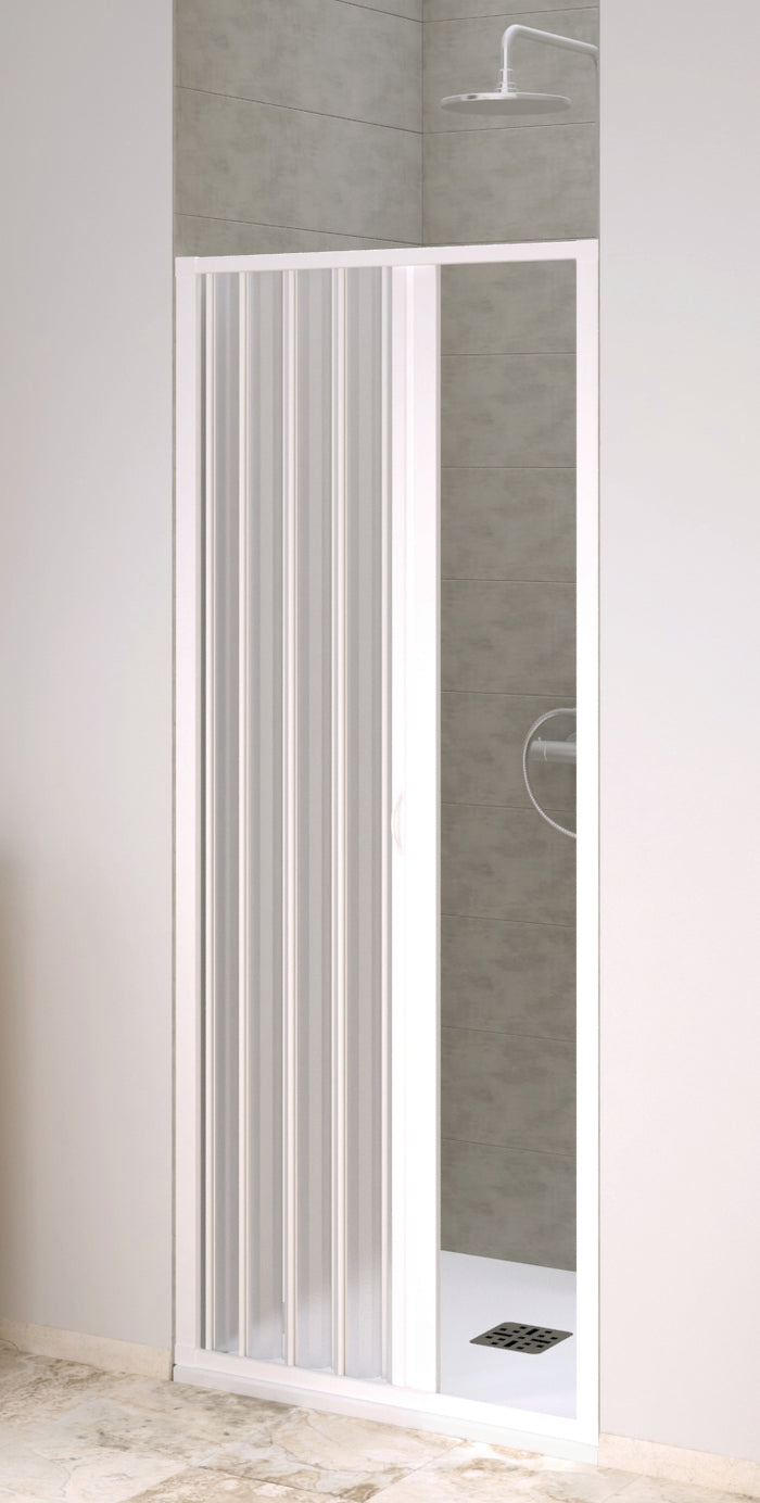 BOX DOCCIA A SOFFIETTO POINT acrilico cm. 90-110 x 185 h