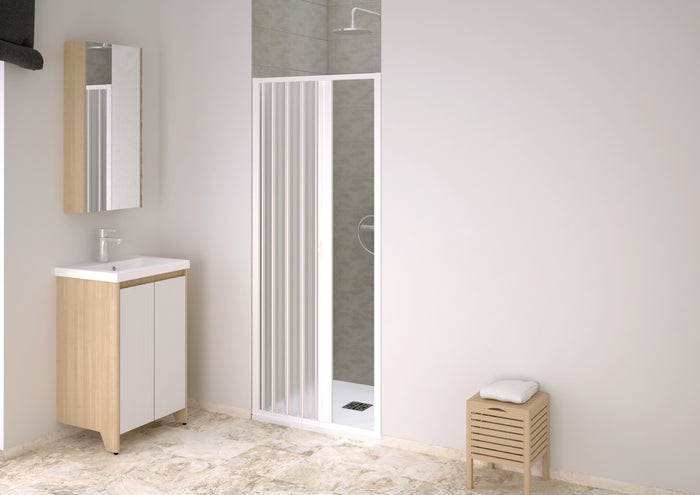 BOX DOCCIA A SOFFIETTO POINT acrilico cm. 90-110 x 185 h