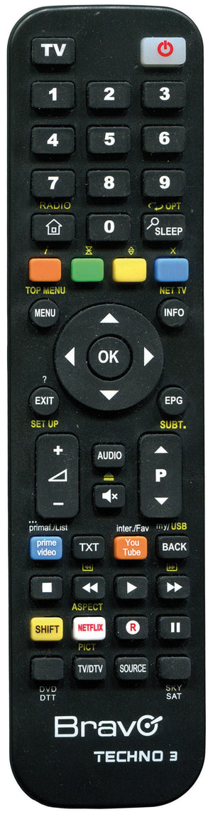 Bravo TELECOMANDO PROGRAMMABILE PER TV-DVD/VRC/DTT-SAT/SKY TECHNO 3