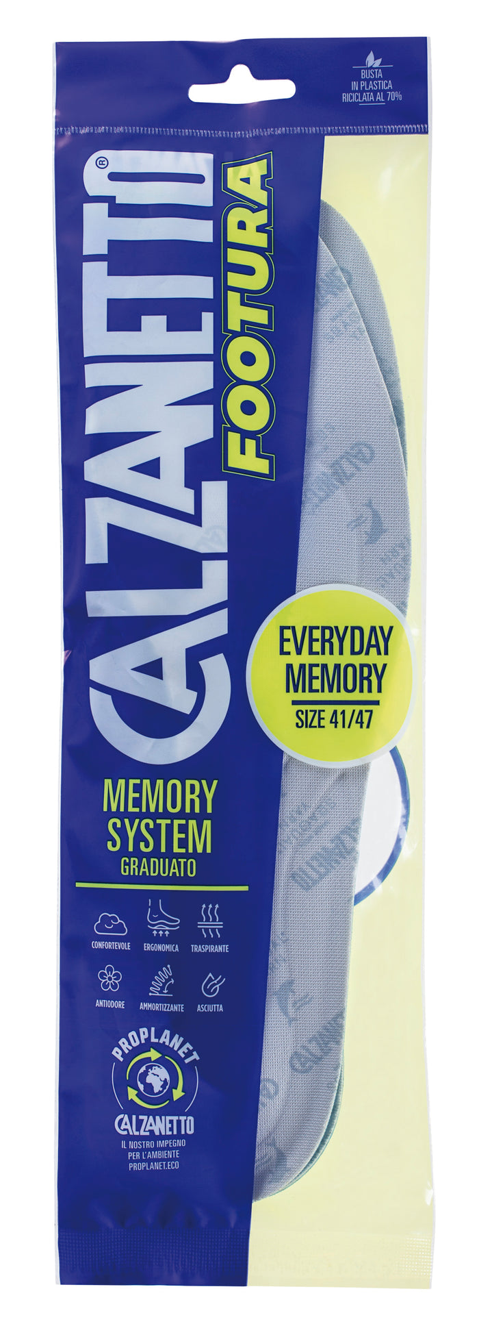 Calzanetto SOLETTE EVERYDAY MEMORY SYSTEM UOMO  Mis. 41-47