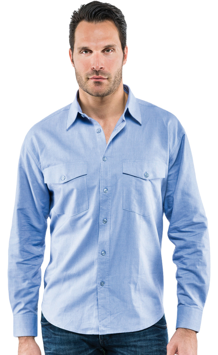 CAMICIA OXFORD Col. Azzurro Mis. L