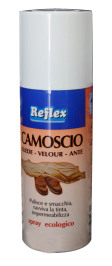 Camoscio spray per calzature 200 ml pulisce ravviva e protegge il colore delle scarpe