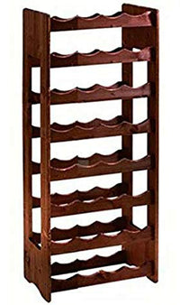 CANTINETTA IN LEGNO SCURO 32 POSTI cm.42x25x100h