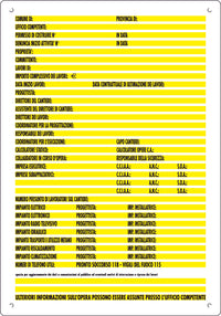 CARTELLO SEGNALETICO CONCESSIONI EDILI  cm. 60x80