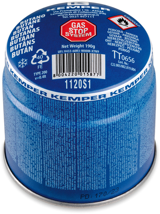 CARTUCCIA GAS TOP SAFE  gr. 190 (ml. 360) 36.00 pz