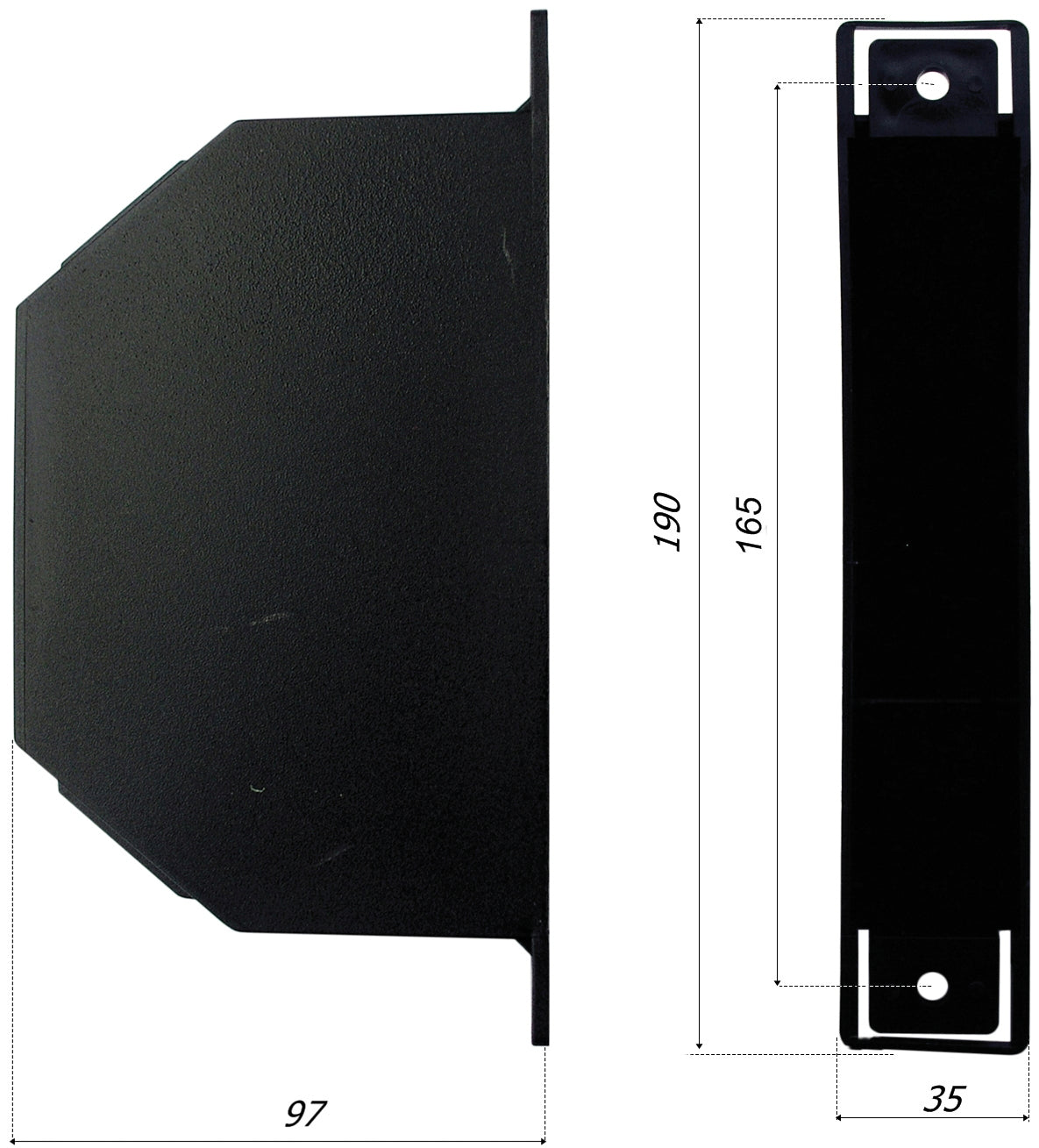 CASSETTA CUSTODIA PER AVVOLGITORI SEMINCASSO mt. 6-8 interasse mm. 165