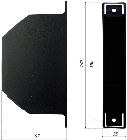 CASSETTA CUSTODIA PER AVVOLGITORI SEMINCASSO mt. 6-8 interasse mm. 165