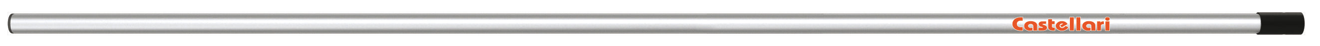 Castellari ASTA FISSA PER SEGACCI IN ALLUMINIO AF Ø mm. 28 - 180 cm.