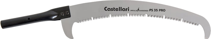 Castellari SEGACCIO CURVO DOPPIA LAMA E DENTE SCARICO PS 35 PRO cm. 35 - attacco aste telescopiche