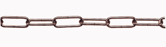 CATENA PER LAMPADARI GENOVESE In ferro bronzato  EE ? filo mm. 13 n° 8 25.00 metri