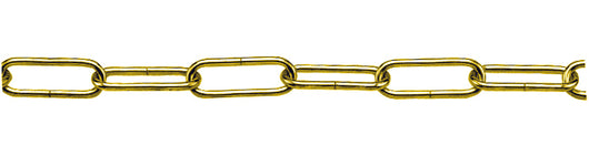 CATENA PER LAMPADARI GENOVESE In ferro ottonato  EE ? filo mm. 15 n° 10 25.00 metri