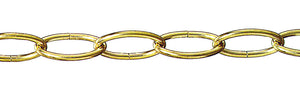 CATENA PER LAMPADARI OVALE  Ø filo mm. 3,2 25.00 metri
