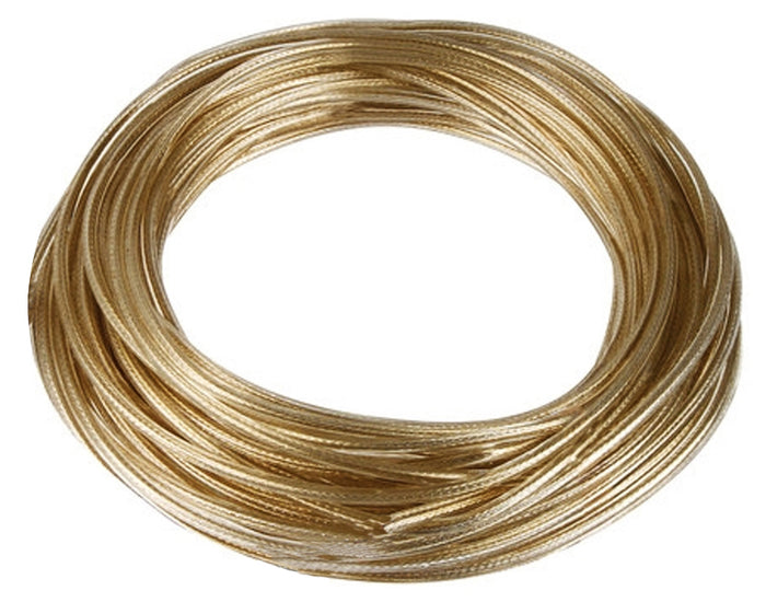 CAVETTO STENDIBIANCHERIA OTTONE PLASTIFICATO  Ø mm. 5 - mt. 100