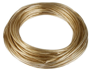 CAVETTO STENDIBIANCHERIA OTTONE PLASTIFICATO  Ø mm. 6 - mt. 100