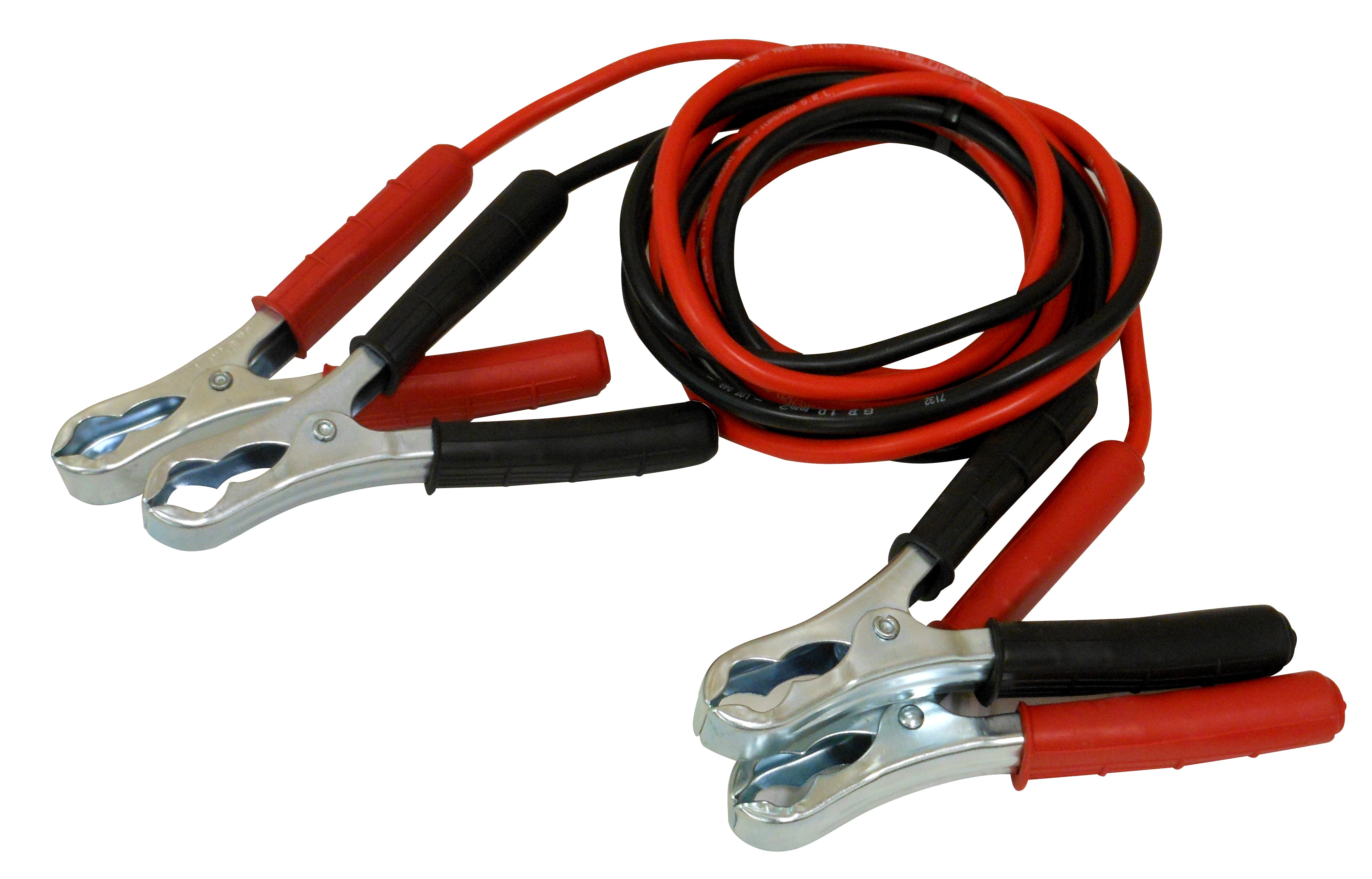 CAVI PER COLLEGAMENTO BATTERIE AUTO 120 Amp. cavo mt. 2,5 (Ø mm. 10)