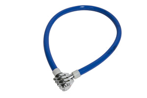 CAVO ANTIFURTO Col.Assortiti Ø mm. 8x55 cm. CHIUSURA CON COMBINAZIONE