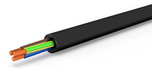 CAVO MULTIPOLARE FLESSIBILE H05VV-F RT. 100 MT. col. Nero Sezione 2x1,5