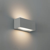Century APPLIQUE BIDIREZIONALE RETTANGOLARE A LED REVERSO 1 Slot E27  Col. Grigio