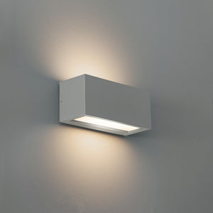Century APPLIQUE BIDIREZIONALE RETTANGOLARE A LED REVERSO 1 Slot E27  Col. Grigio