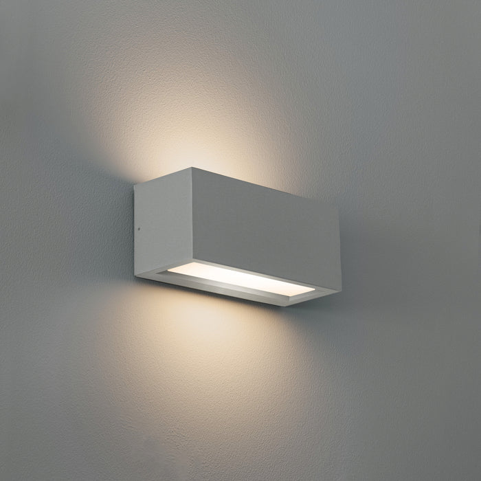 Century APPLIQUE BIDIREZIONALE RETTANGOLARE A LED REVERSO 1 Slot E27  Col. Grigio