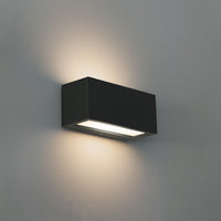 Century APPLIQUE BIDIREZIONALE RETTANGOLARE A LED REVERSO 1 Slot E27  Col. Nero