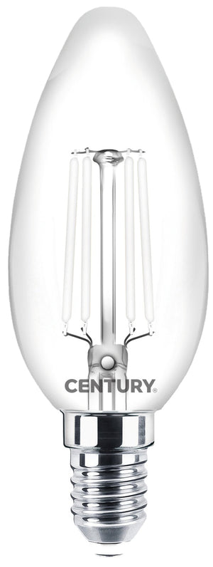 Century LAMPADA A FILAMENTO LED INCANTO WHITE CANDELA E14 Luce calda  4,5 W - 470 lumen 10.00 pz