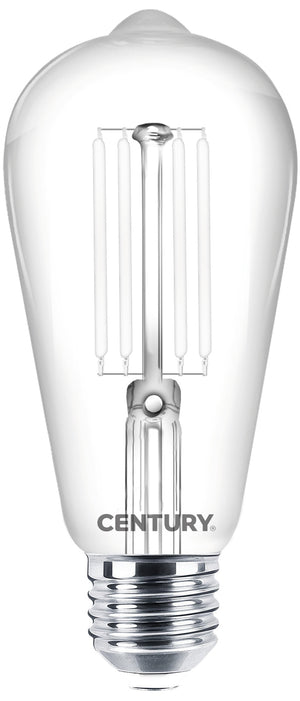 Century LAMPADA A FILAMENTO LED INCANTO WHITE EDISON E27 Luce calda  7,5 W - 806 lumen 10.00 pz