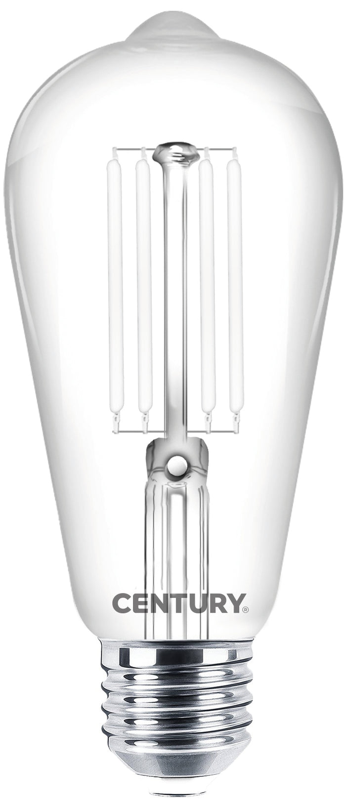 Century LAMPADA A FILAMENTO LED INCANTO WHITE EDISON E27 Luce calda  7,5 W - 806 lumen 10.00 pz
