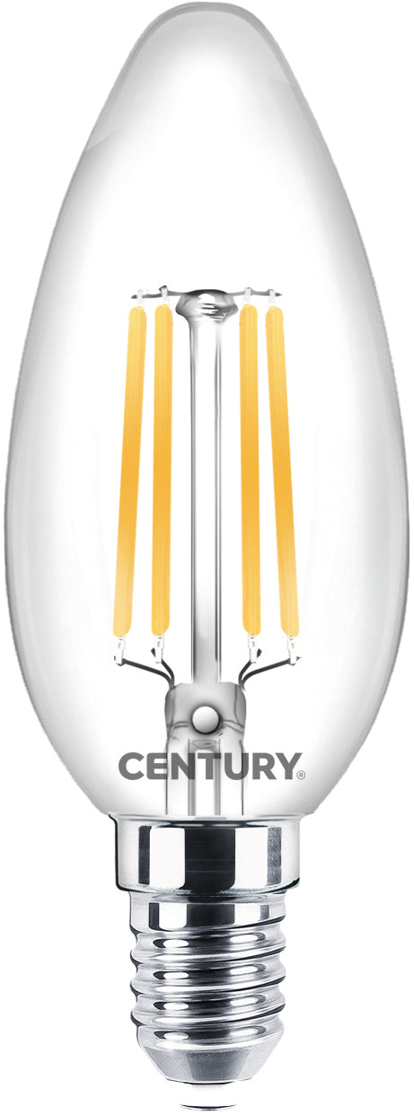 Century LAMPADA A FILAMENTO LED CANDELA E14 Luce naturale  4 W - 470 lumen 10.00 pz