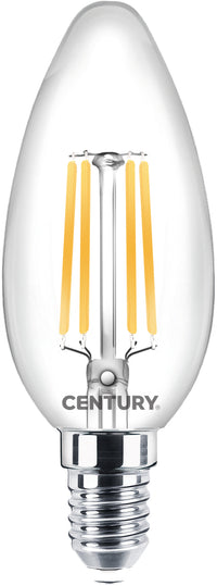 Century LAMPADA A FILAMENTO LED CANDELA E14 Luce naturale  6 W - 806 lumen 10.00 pz