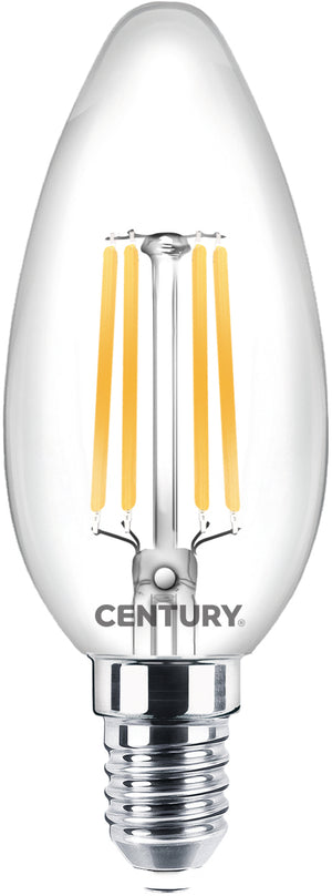 Century LAMPADA A FILAMENTO LED CANDELA E14 Luce naturale  6 W - 806 lumen 10.00 pz