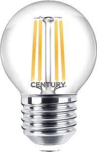 Century LAMPADA A FILAMENTO LED SFERA E27 Luce calda  4 W - 470 lumen 10.00 pz